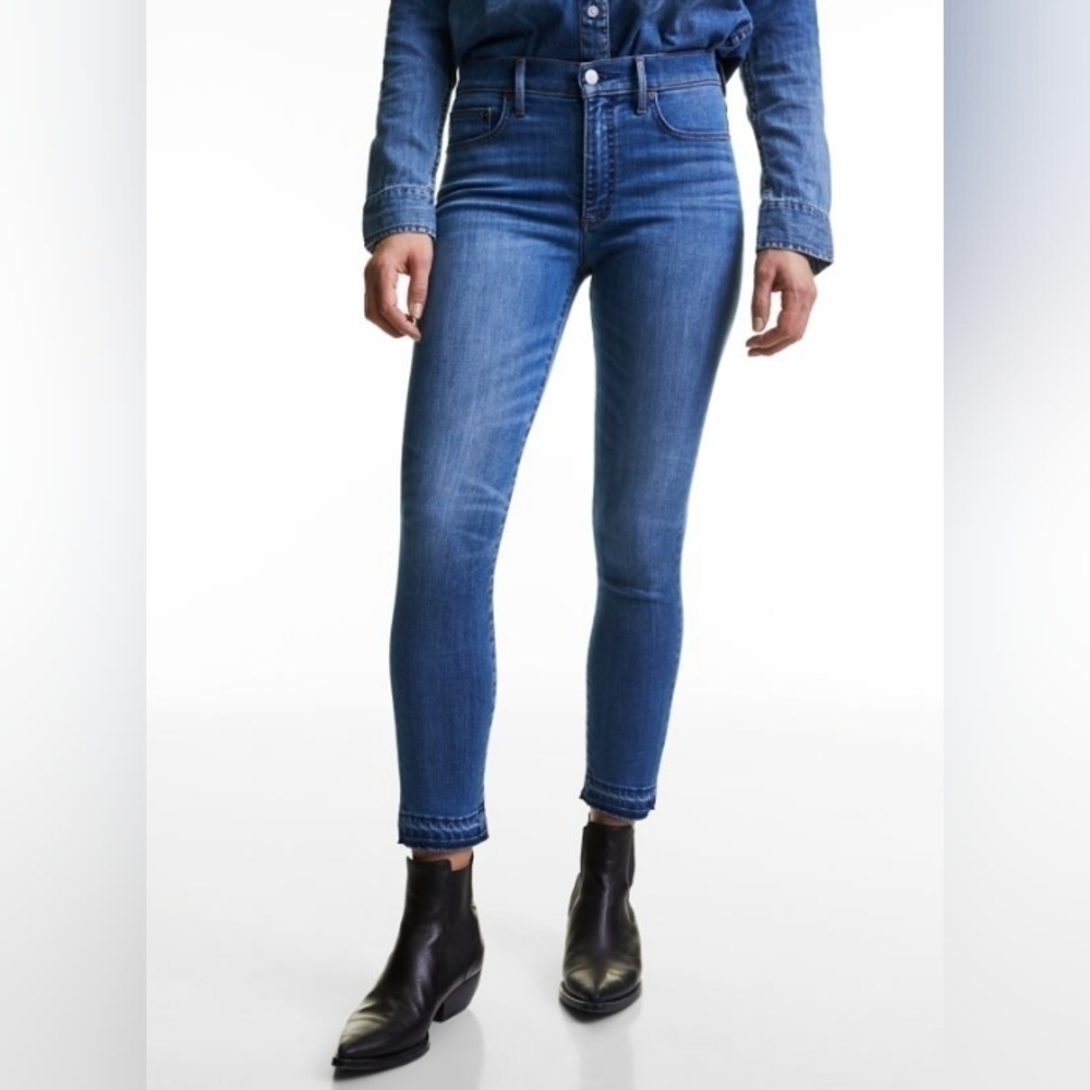 Denim Forum Nico Mid Rise Skinny Crop, Size 24 - Picture 3 of 13